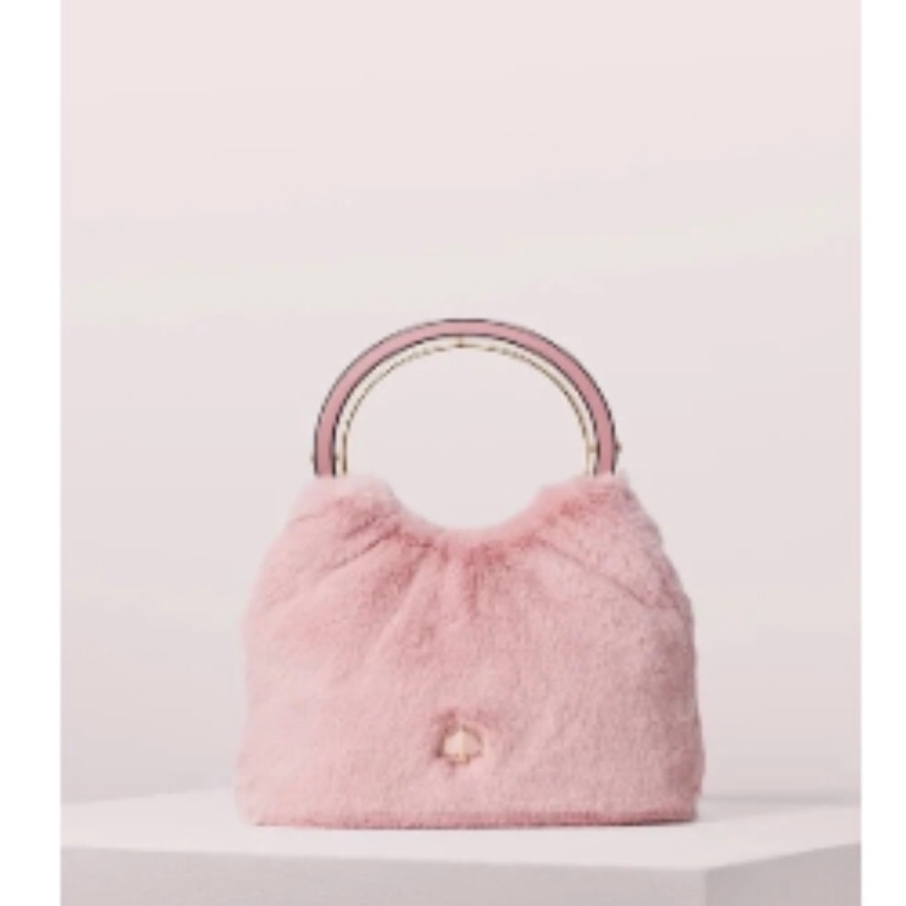 Kate Spade Betty faux fur swag bag
